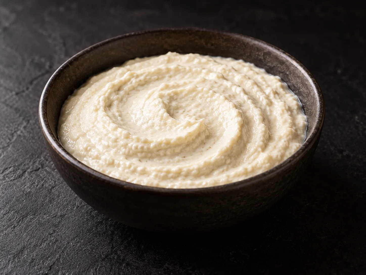 Creme de alho assado com ricota