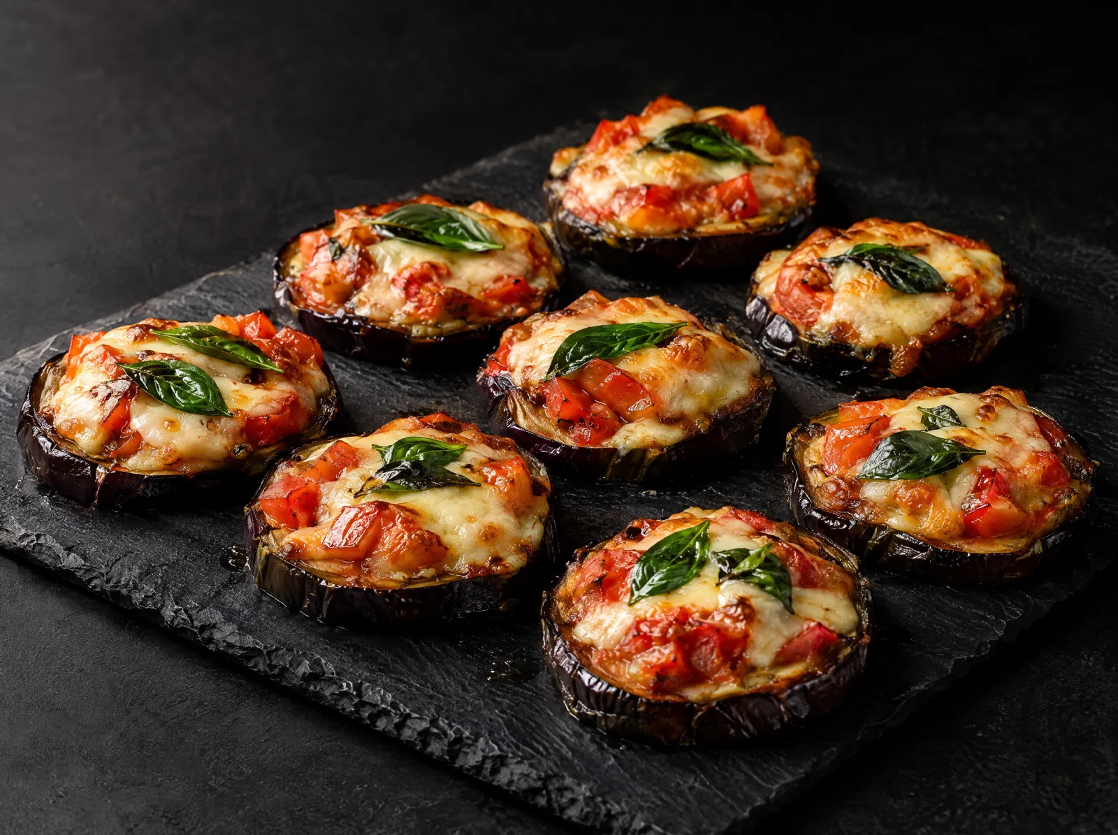 Minipizza de berinjela na airfryer: pronta em 15 minutos
