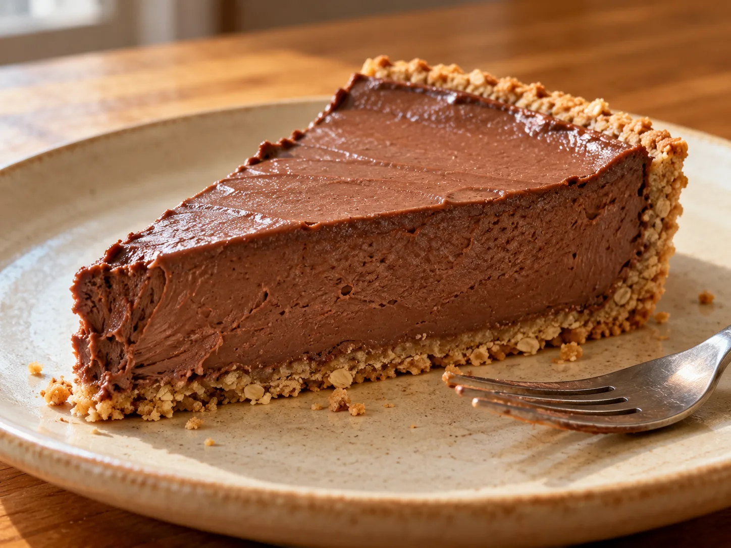 Torta de chocolate com base de aveia