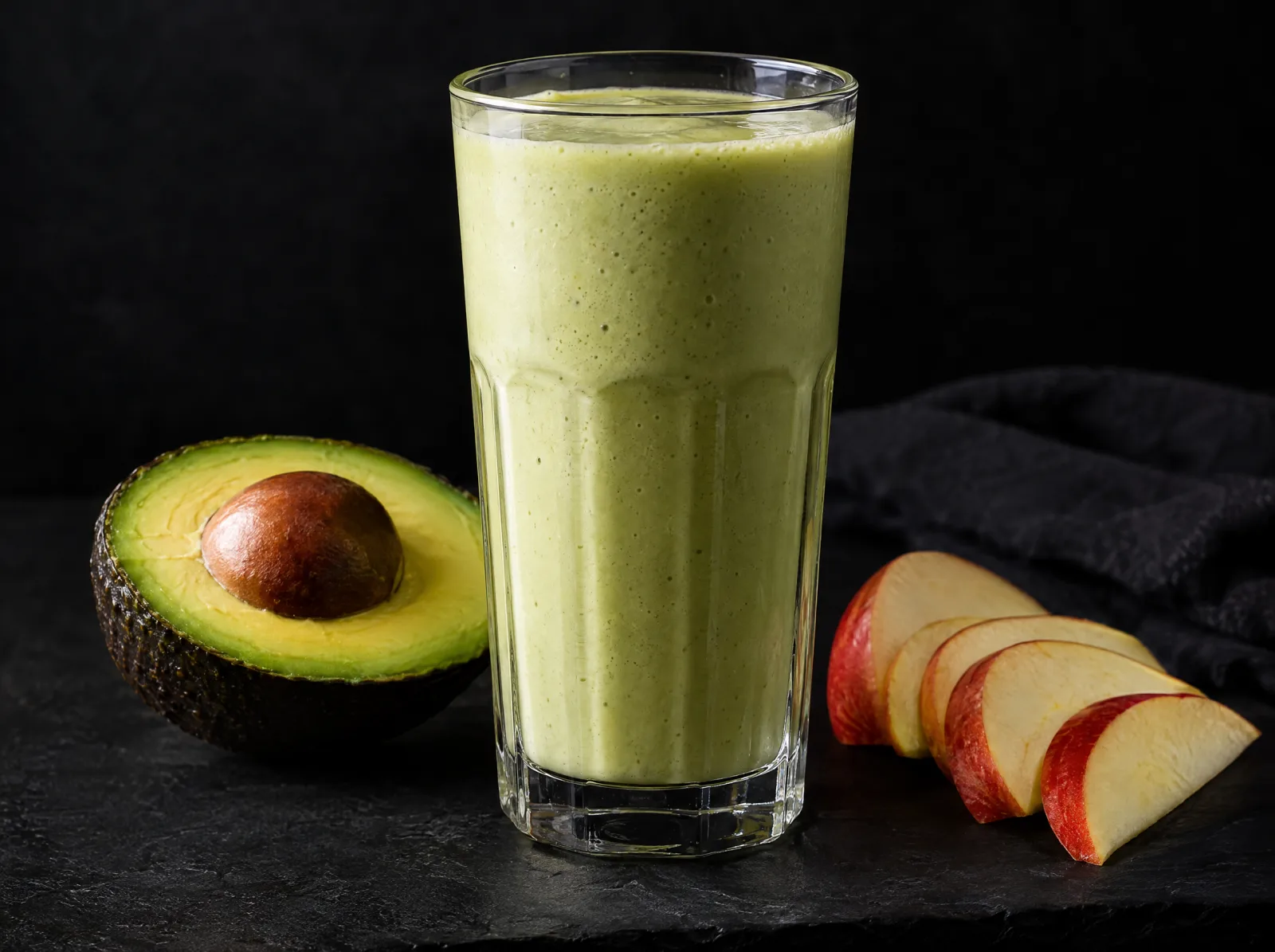 Vitamina de abacate com maçã